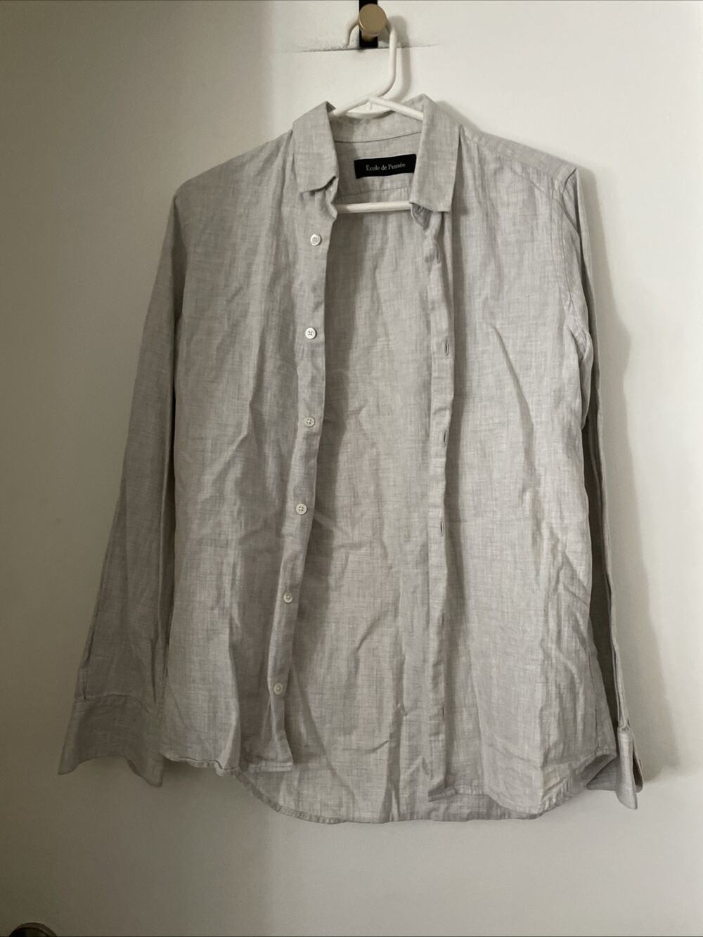 Ecole de pensee 46 Grey Button Up Shirt